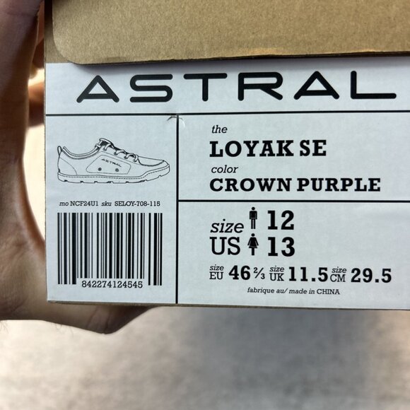 Astral Loyak  Shoes Purple/Brown Water Barefoot Minimalist Men SZ 12 New in Box main image 8